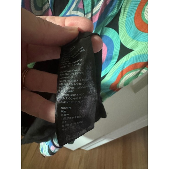 Anthropologie Kenzie Asymmetrical Midi Dress Women Size 8 - Picture 10 of 11